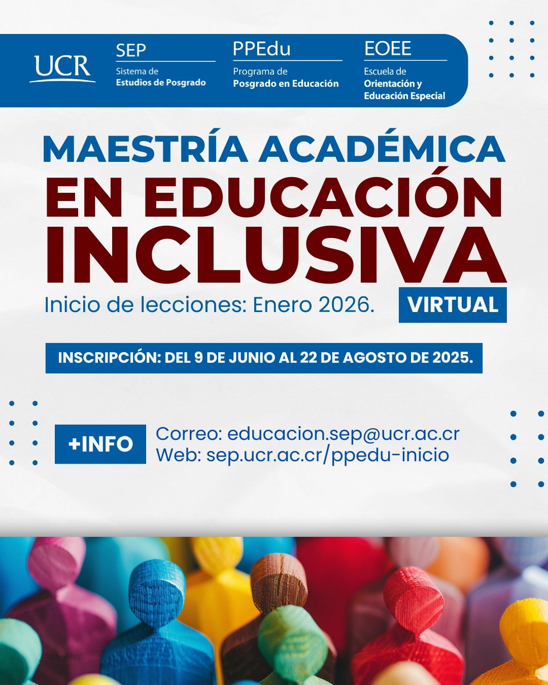 Afiche con información igual a la publicación.