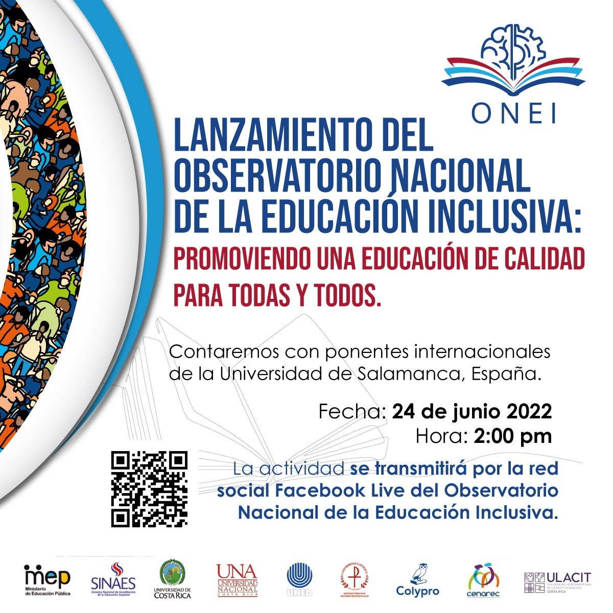 Afiche sobre LANZAMIENTO DEL OBSERVATORIO NACIONAL DE LA EDUCACIÓN INCLUSIVA