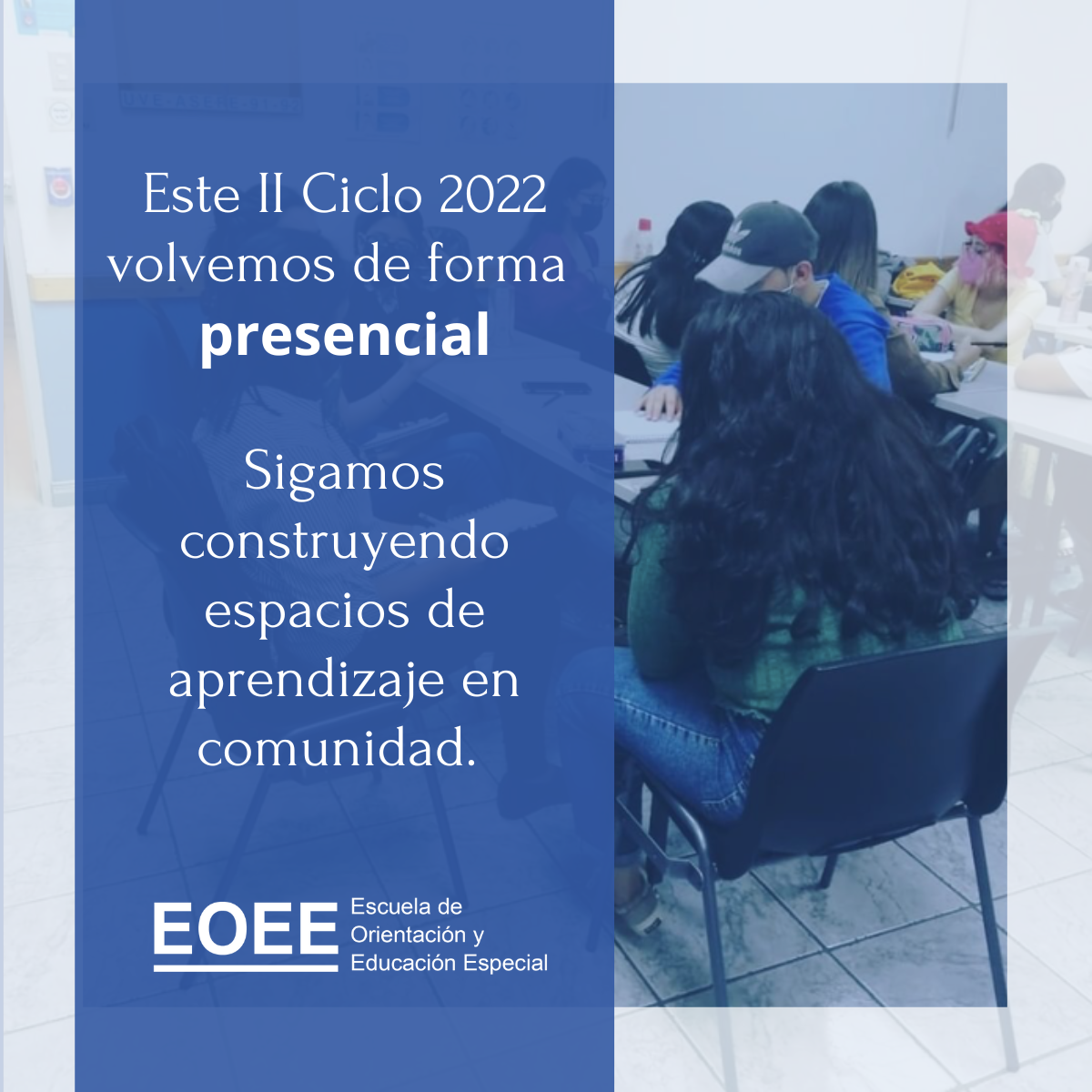 Este II Ciclo volvemos a la presencialidad