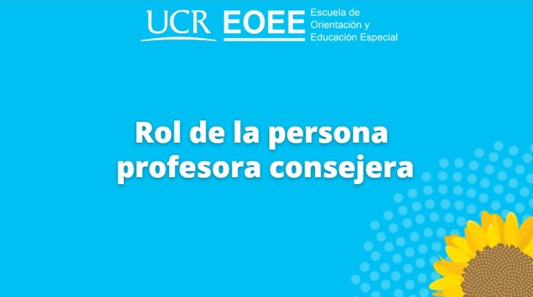 Portada Rol de la persona profesora consejera