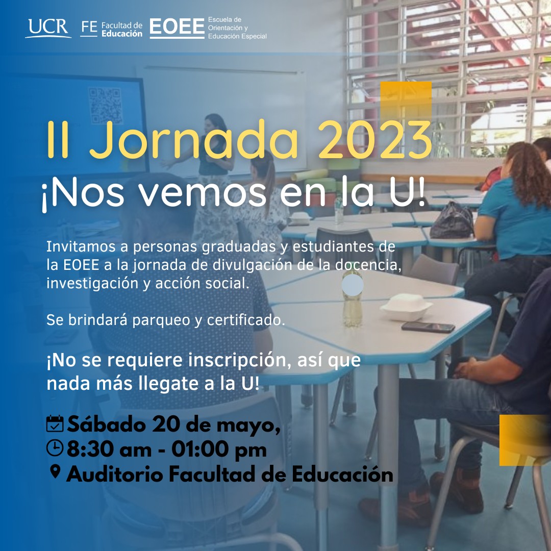 Afiche con información igual a la publicación.