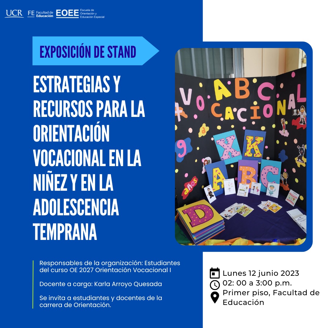 Afiche con información igual a la publicación.