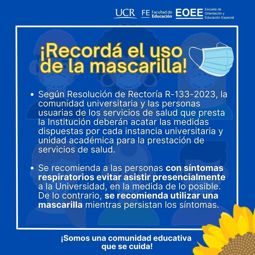 Afiche con texto igual a la publicación.