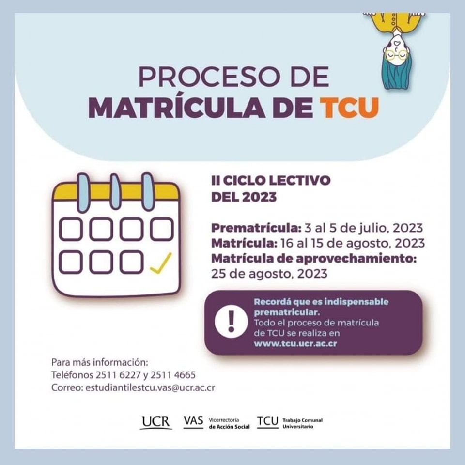 Afiche con información igual a la publicación.