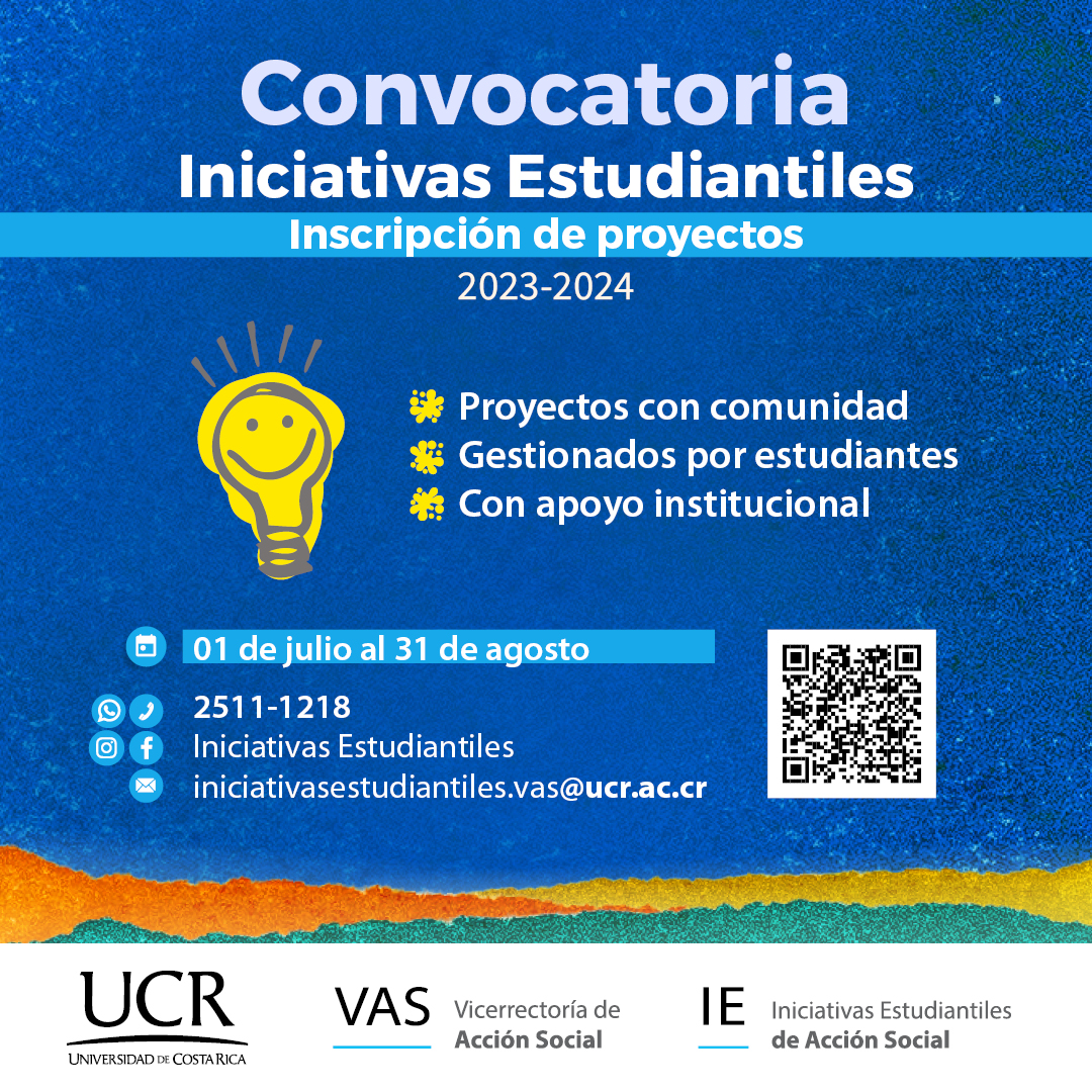 Afiche con información igual a la publicación y código QR para escanear.