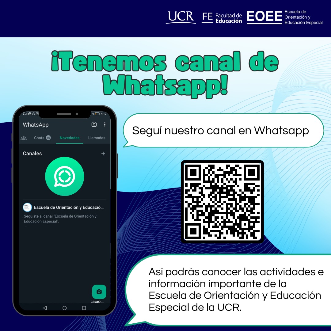 Afiche con texto igual a la publicación y código QR al canal de WhatsApp