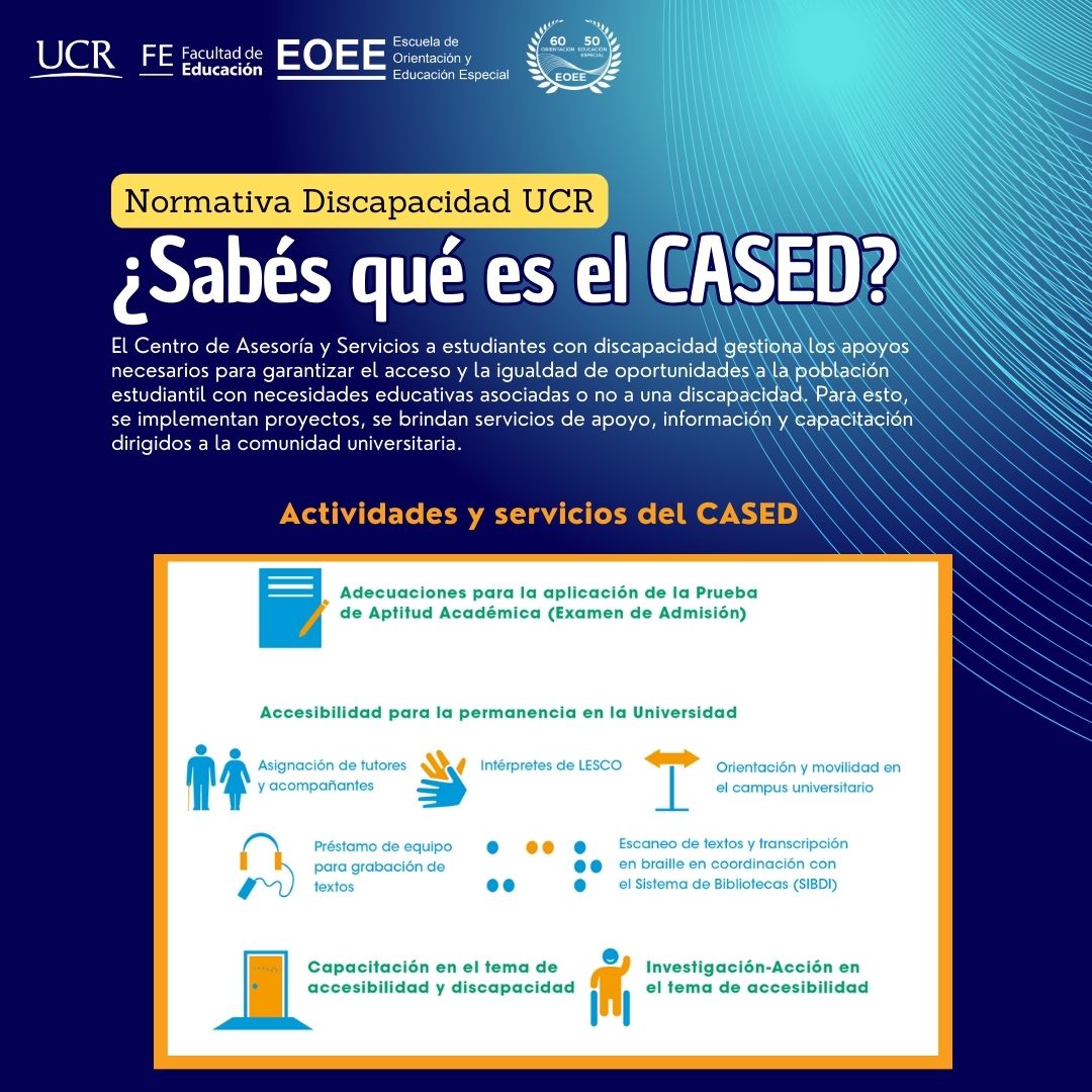 Infografía sobre el funcionamiento del CASED.