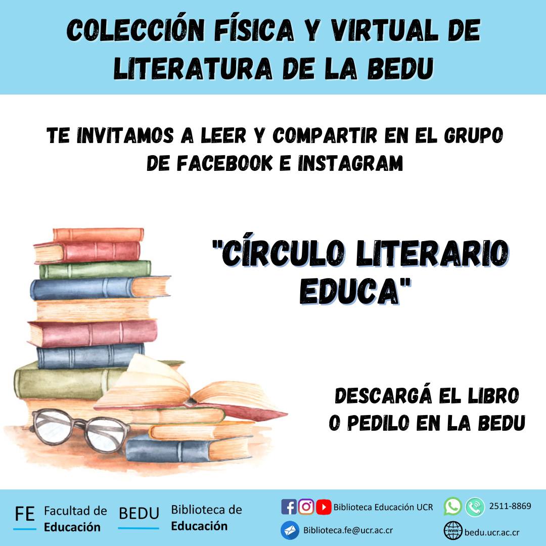 Afiche promocional Círculo Literario Educa