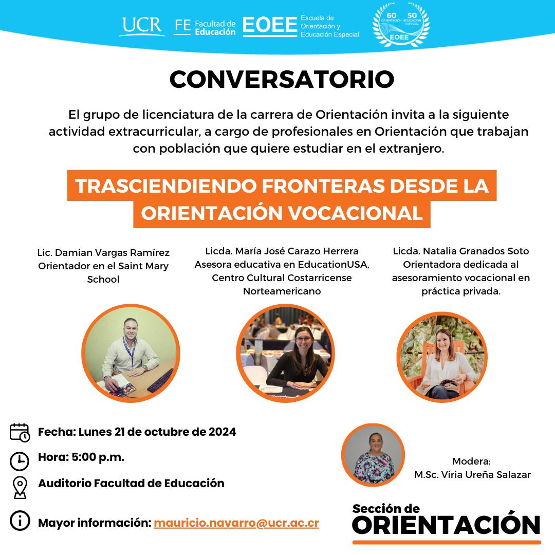 Afiche con información igual a la publicación.