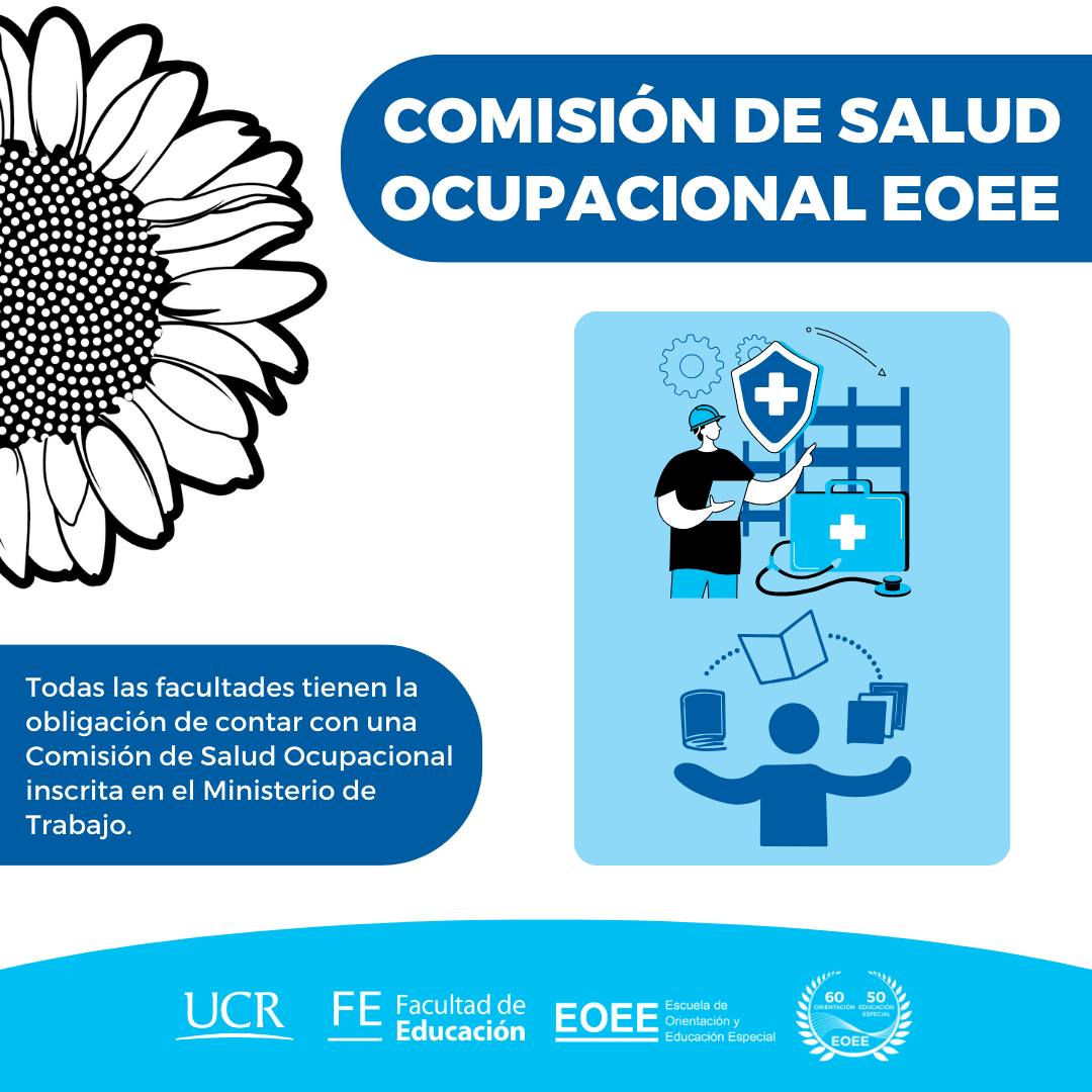 Afiche con información igual a la publicación con dibujo de girasol y figuras ilustrativas.