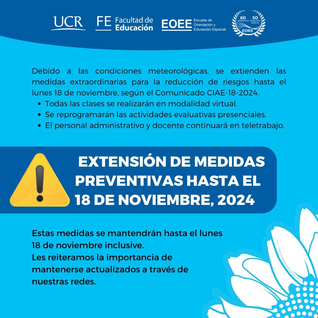 Afiche con información igual a la publicación.