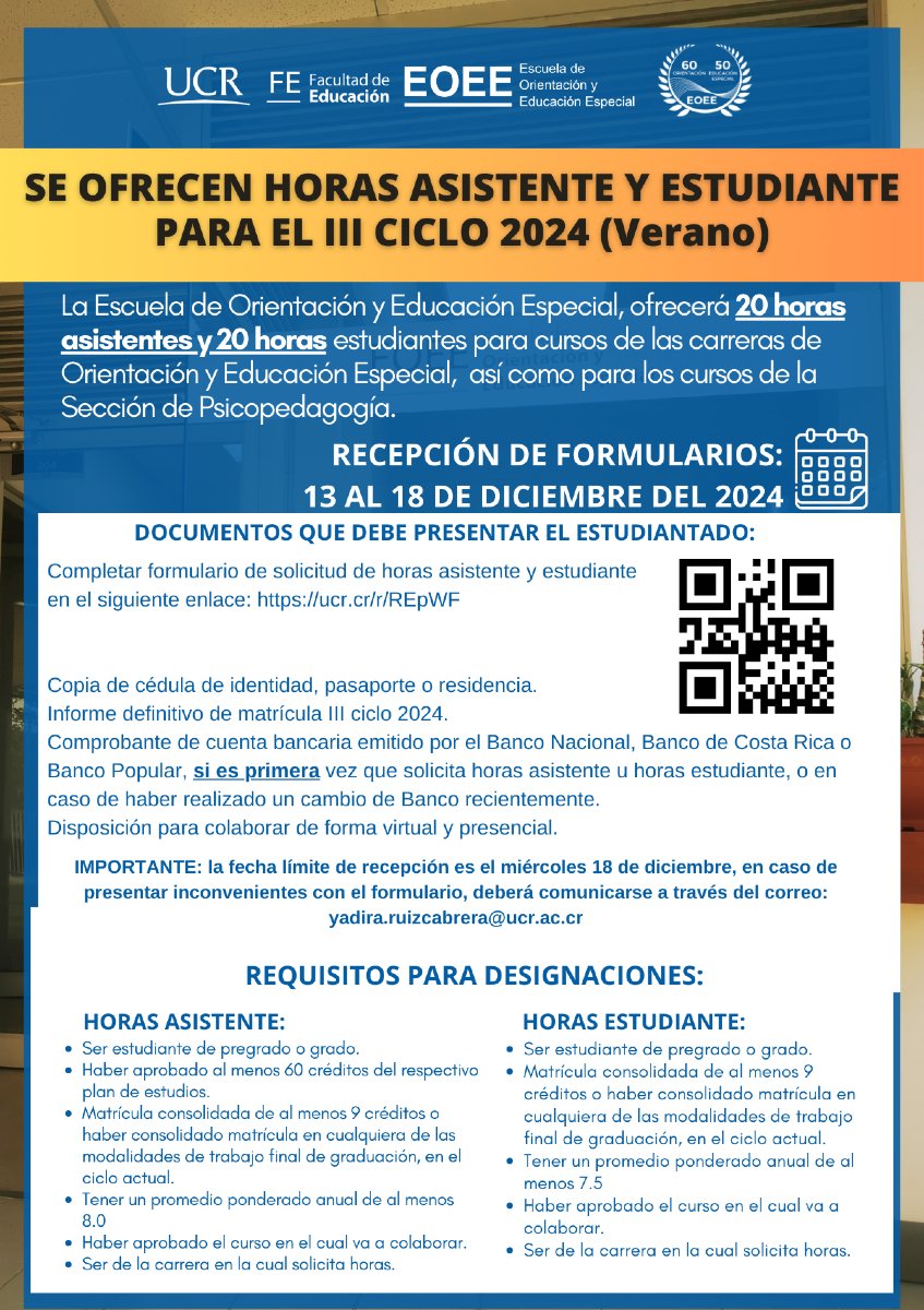 Afiche con información igual a la publicación.