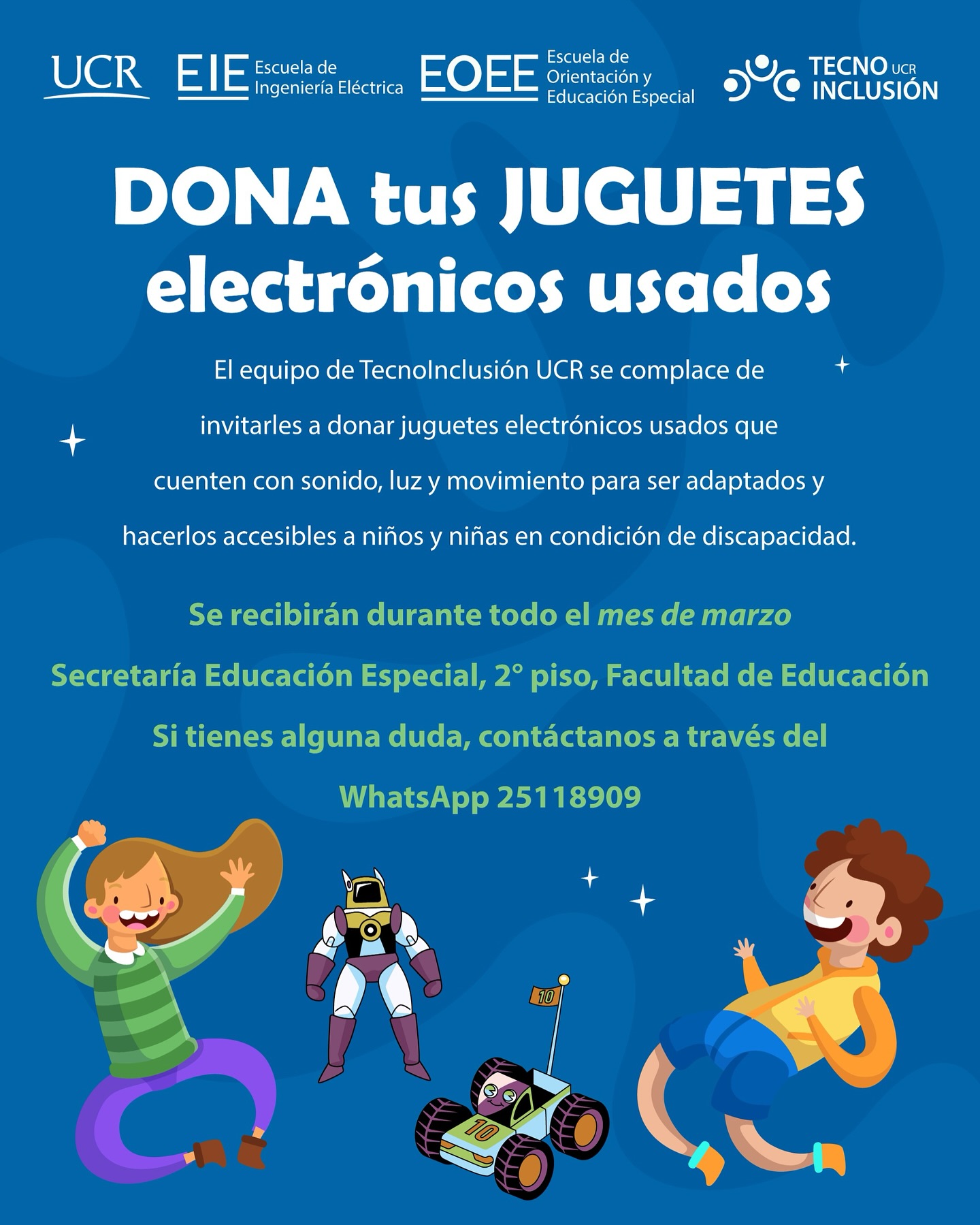 Afiche con información igual a la publicación.