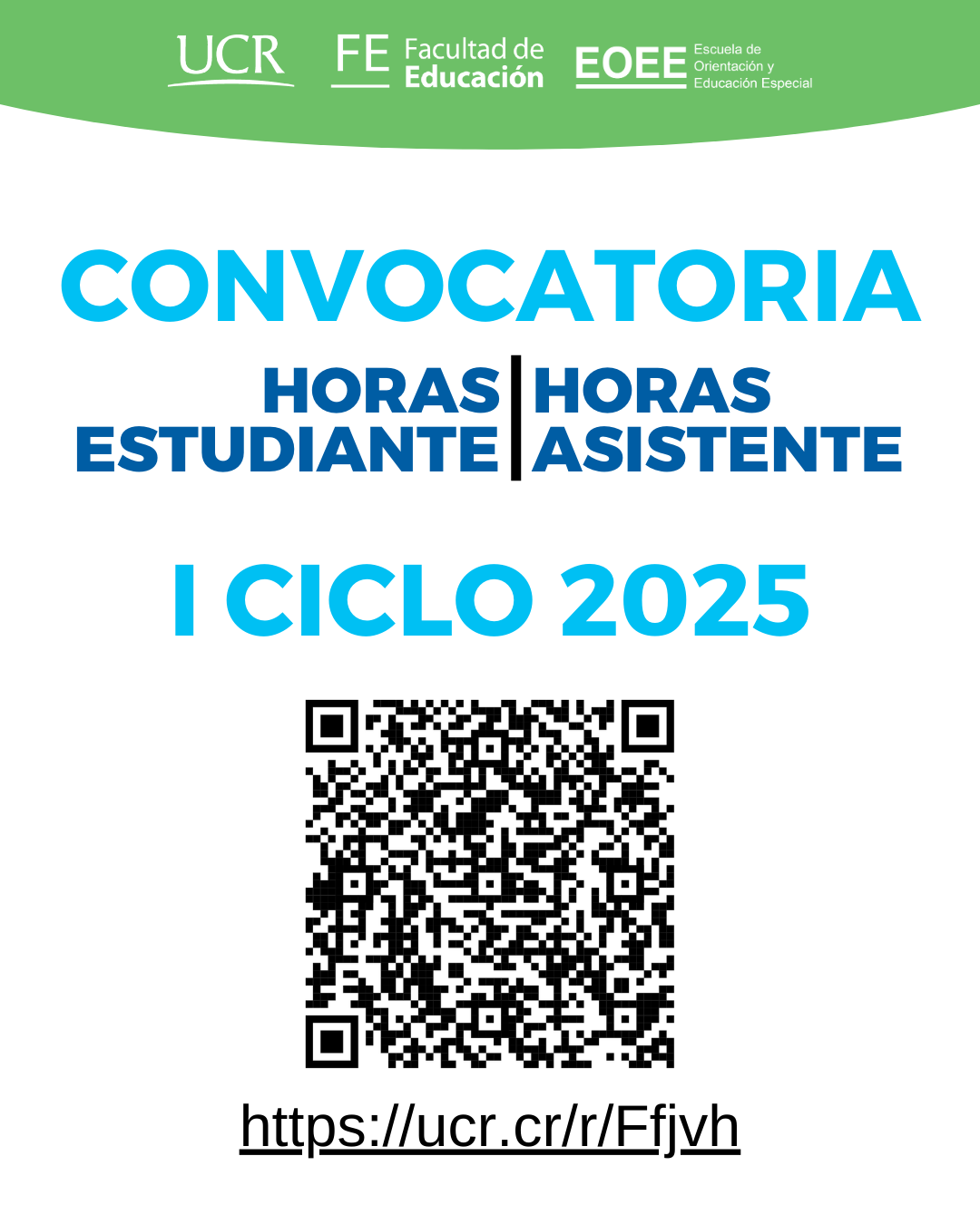 Convocatoria horas asistente y estudiante IC 2025