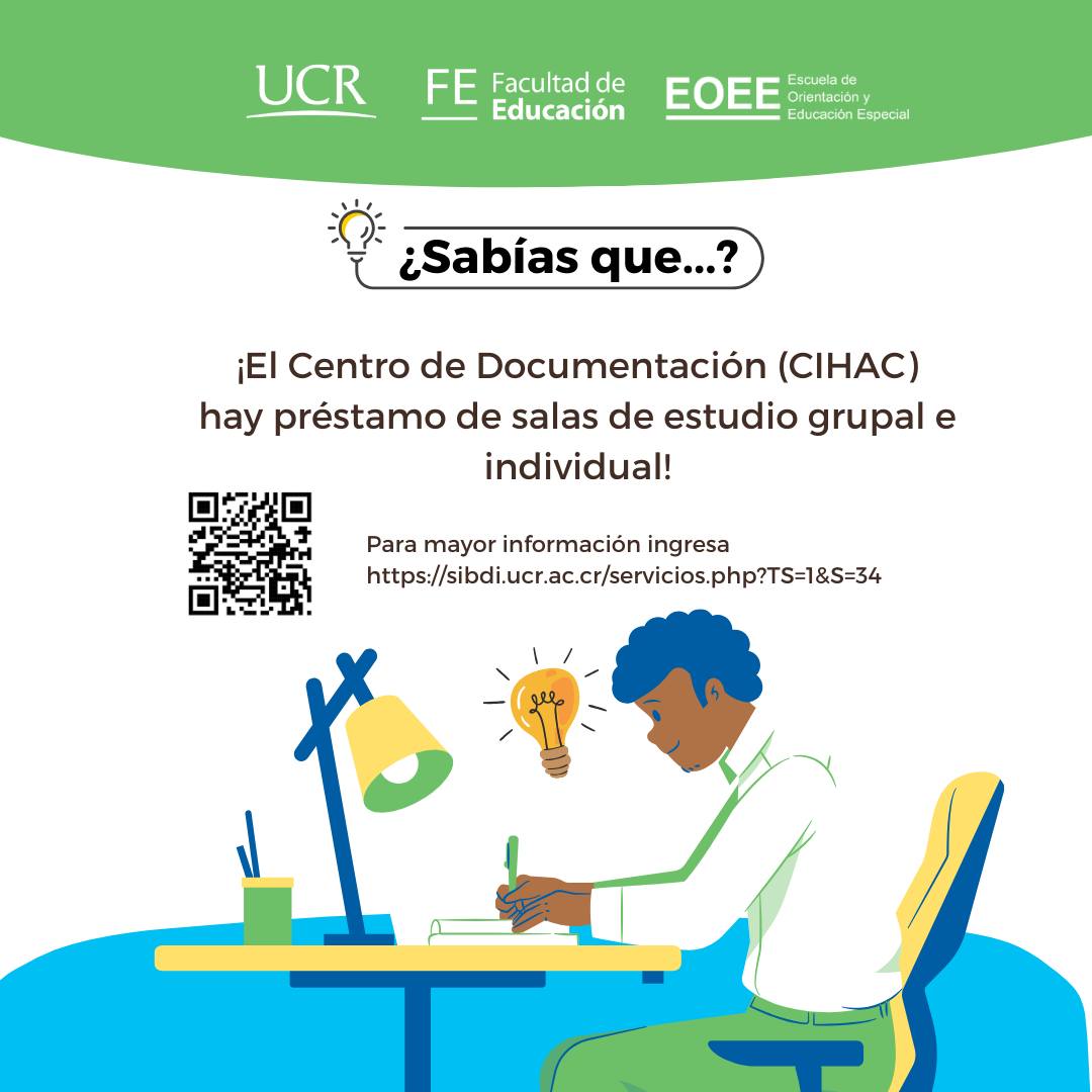 El afiche que anuncia este servicio muestra a un estudiante concentrado en sus estudios, rodeado de libros y un ambiente que invita a la concentración. El diseño es moderno y atractivo, con un llamado a la acción que invita a los estudiantes a visitar el sitio web del CIHAC para obtener más información. Si deseas conocer más detalles sobre el préstamo de salas de estudio y otros servicios, te invitamos a visitar el siguiente enlace: https://f.mtr.cool/mfdenqcoml ¡La UCR te apoya en tu camino hacia el éxito 