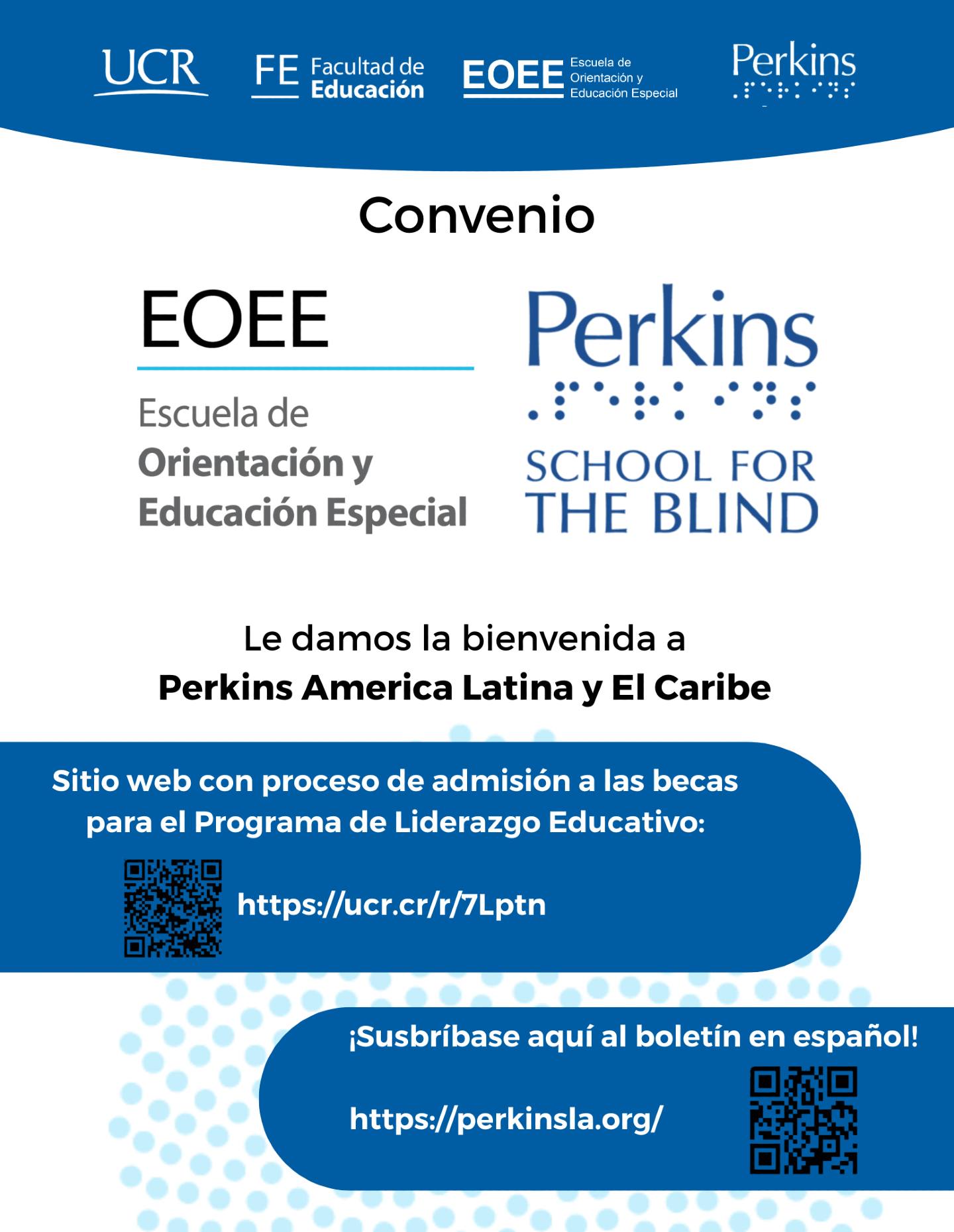 Afiche con información igual a la publicación.