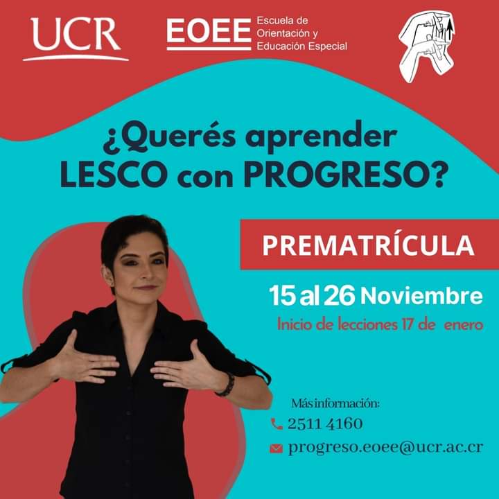 Prematricula ¿Queréis aprender LESCO con PROGRESO?